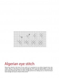 Algerian eye stitch