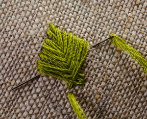 Fishbone stitch pic