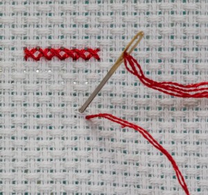 Quarter-cross-stitch