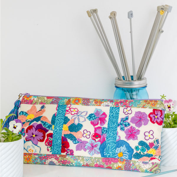 Pansies & Peonies Pouch