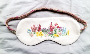 Embroidered Eye Mask