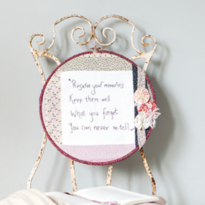 HSP2606_Vintage Floral Hanging Hoop Art